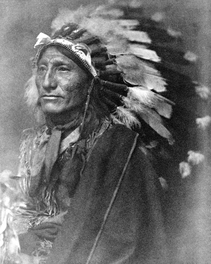 1902, INDIAN CHIEF, BY GERTRUDE KASEBIER.: Title: 1902, INDIAN CHIEF, BY GERTRUDE KASEBIER. Artist/Source: GERTRUDE KASEBIER (1852-1934) Medium: PHOTOLITHOGRAPH AFTER PHOTOMECHANICAL PRINT Date/Period: 1902 Dimension [INCHES]: 10 x 8 Origin: U