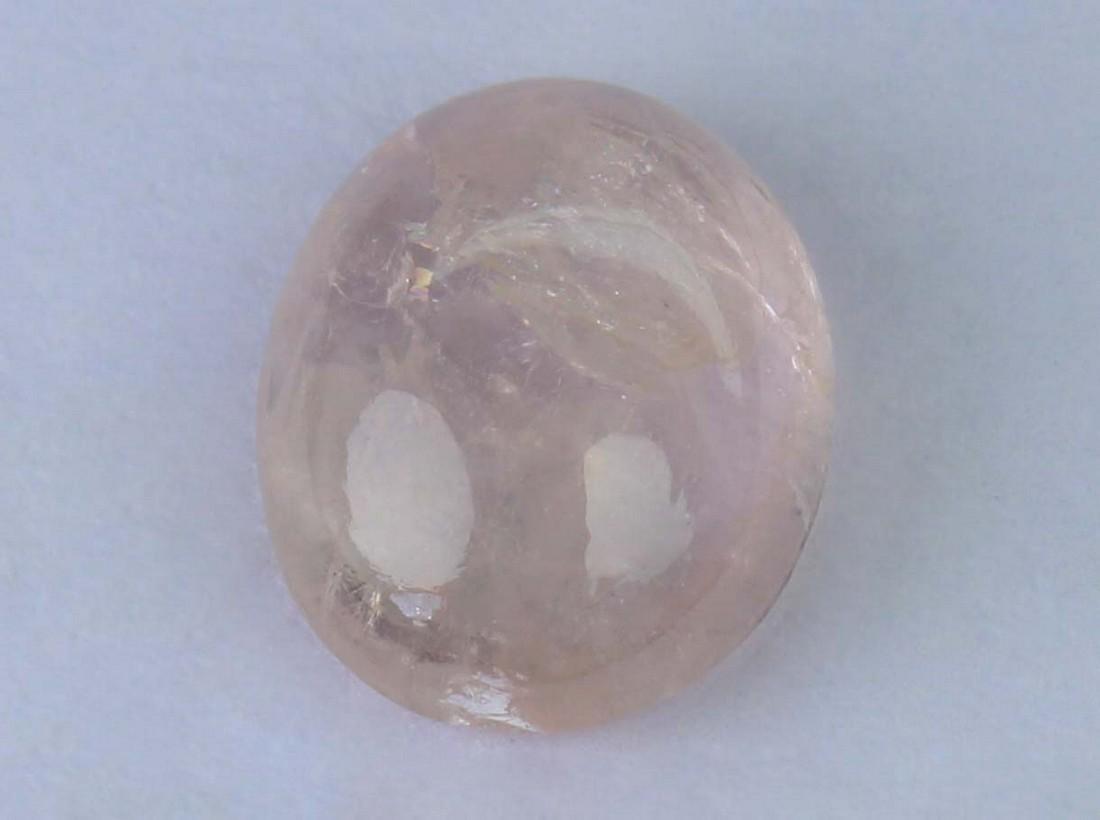 2.65 cts Natural Morganite: No Reserve! Gemstone : Natural Morganite Shape and cut : Oval Cabochon Weight : 2.65 Carats Measurements : 10x8 mm Color : Peach Transparency : Transparent Treatment : No Treatment Origin : India Clar