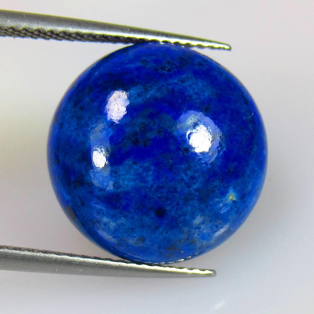 11.73 Ctw Natural Blue Lapis Round Cab (1 of 2)