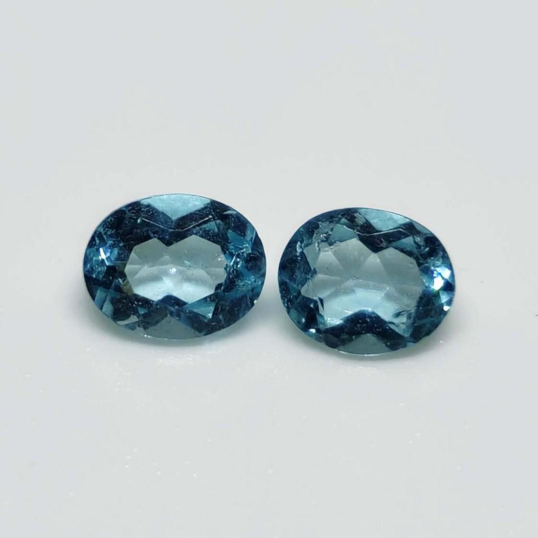 0.70 ct Natural Blue Apatite Pair (1 of 3)
