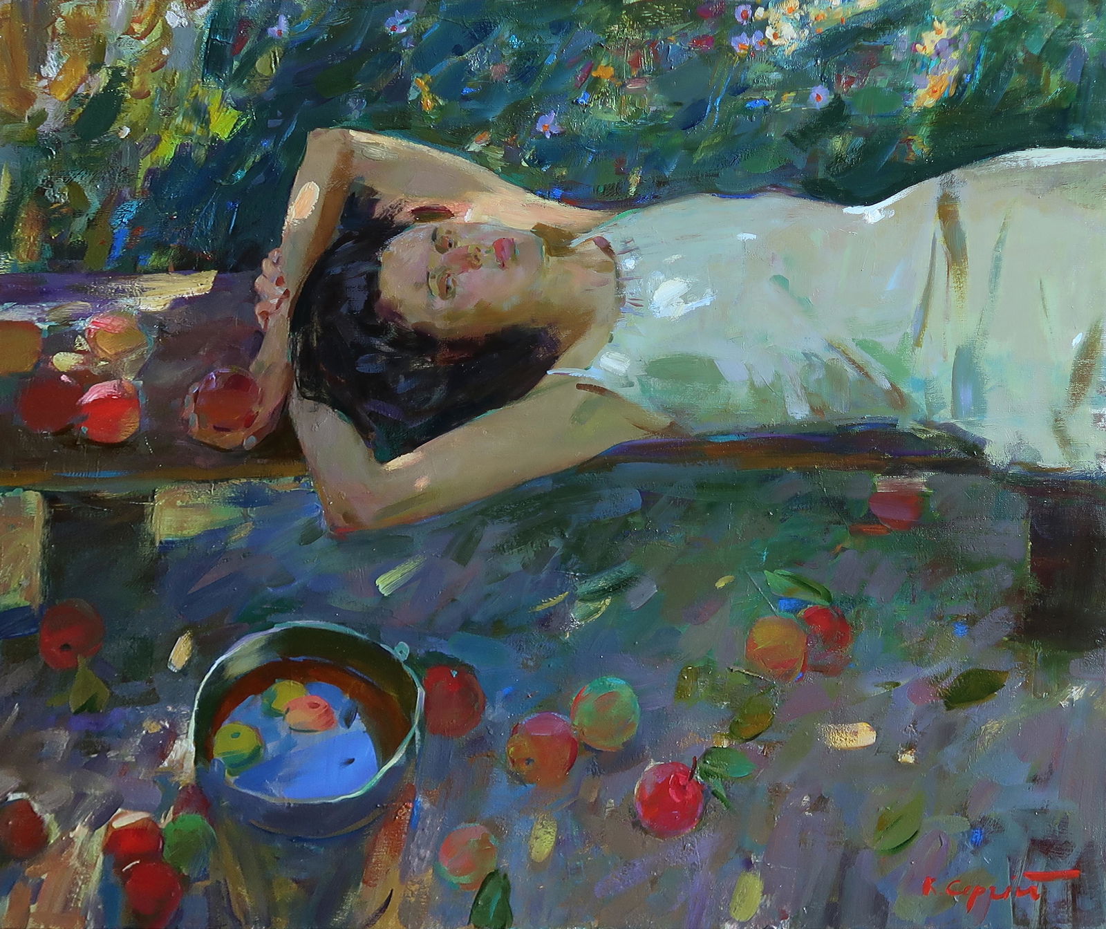 Oil painting August is not a bright summer Serg Kovalenko (1 of 1)