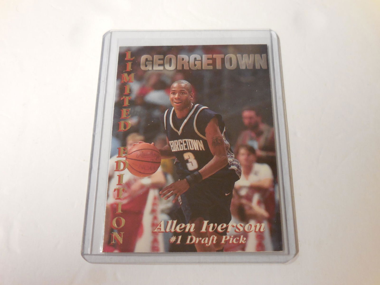 96-97 SIGNATURE STARS ALLEN IVERSON: 1996-97 SIGNATURE STARS ALLEN IVERSON PROMO ROOKIE CARD GEORGETOWN HOYAS THIS IS A WONDERFUL CARD FOR ANY COLLECTOR. THIS CARD COMES WITH SLEEVE AND TOP LOADER. PLEASE CHECK PHOTOS TO HELP DETERMINE T