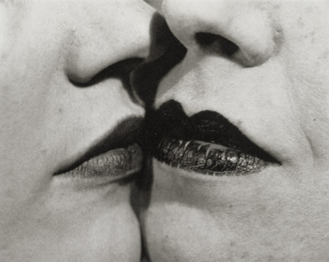 MAN RAY - The Kiss, 1930: Artist: Man Ray Title: The Kiss, 1930 Medium: Photo Litho, 2012, Italy Dimensions: 8.9x7.1" Description: Heat Wax Mounted on 11x14" Conservation Board Artist Bio: Man Ray, original name Emmanuel Radni