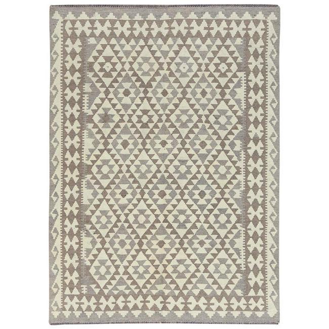 Ivory, Afghan Kilim Flat Weave, Shiny Wool Hand Woven Oriental Rug: Title: Ivory, Afghan Kilim Flat Weave, Shiny Wool Hand Woven Oriental Rug Description: This is a truly genuine one-of-a-kind . It has been Knotted for months and months in the centuries-old weaving cr