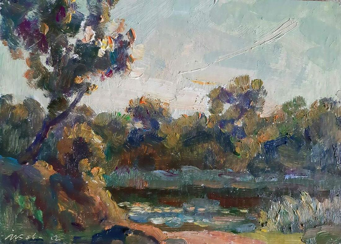 Oil painting Forest landscape Kovalenko Ivan Mikhailovich (1 of 5)