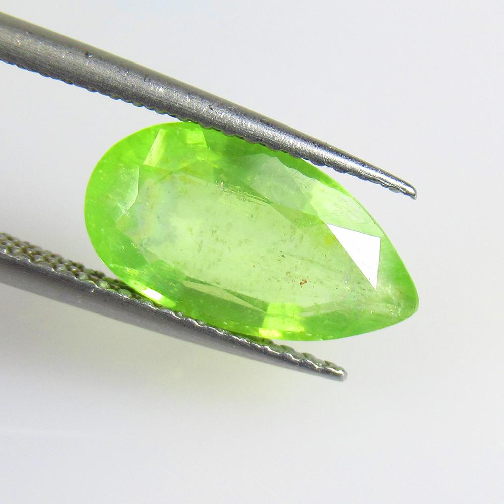 3.21 Ctw Natural Tsavorite Kyanite Pear Cut: No Reserve! Title: 3.21 Ctw Natural Tsavorite Kyanite Pear Cut Stone Clarity: VVS Gemstones: Kyanite Carat Weights: 3.21 Size/Dimensions: 13.10 x 7.30 x 4.10 mm Additional Information: Very Good Quali