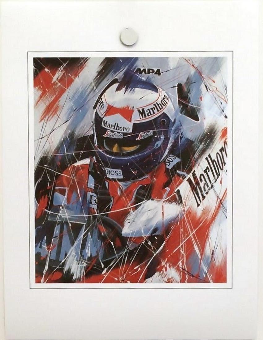 Lithograph - Eric Jan Kremer - Alain Prost - McLaren MP4 (1 of 1)