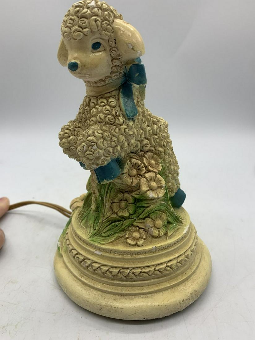 Melillo Studios New York 1946 SHEEP CHALKWARE CHILD'S NIGHT LIGHT LAMP (1 of 8)