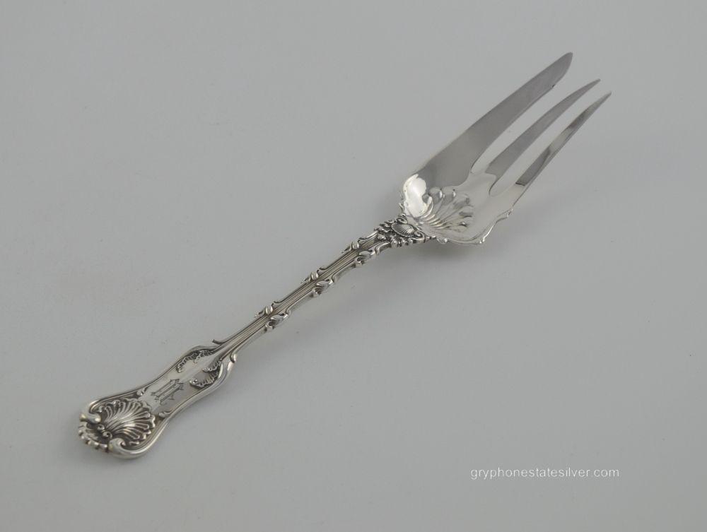 Rare 6 3/8" Sterling Silver Pickle Fork "Imperial Queen" by Whiting "W" (1 of 5)