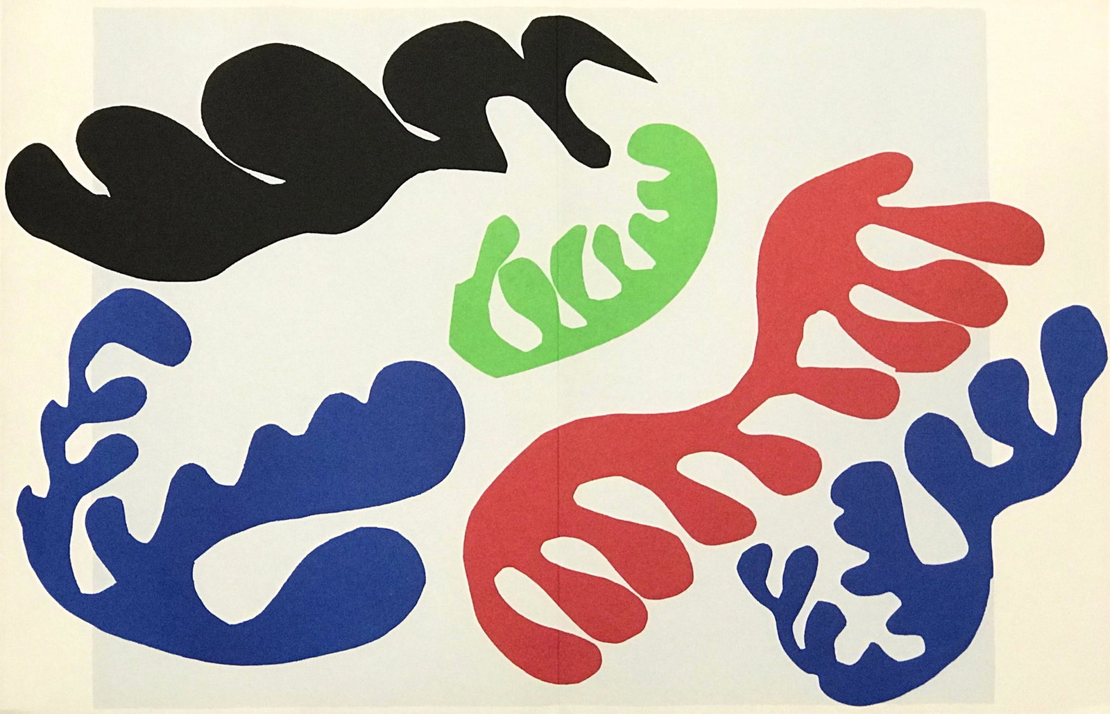 Henri Matisse "Lagoon" from Jazz: This lithograph (after the 1947 pochoir) is from the 1983 edition, published in New York by The Museum of Modern Art. The original 1947 edition of Matisse "Jazz" is now so rare it is virtually unobtai
