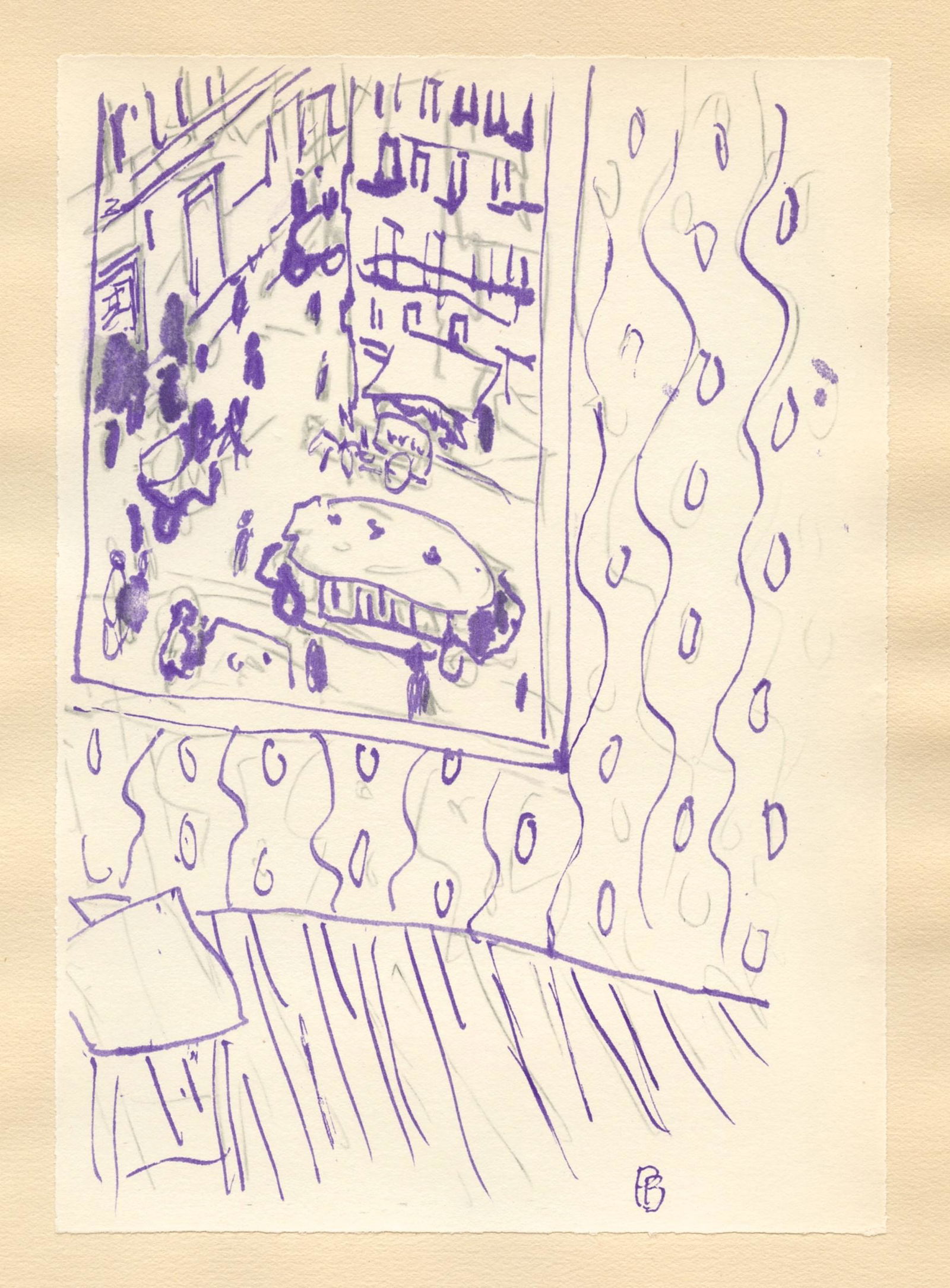 Pierre Bonnard lithograph for Correspondances, 1944 (1 of 1)