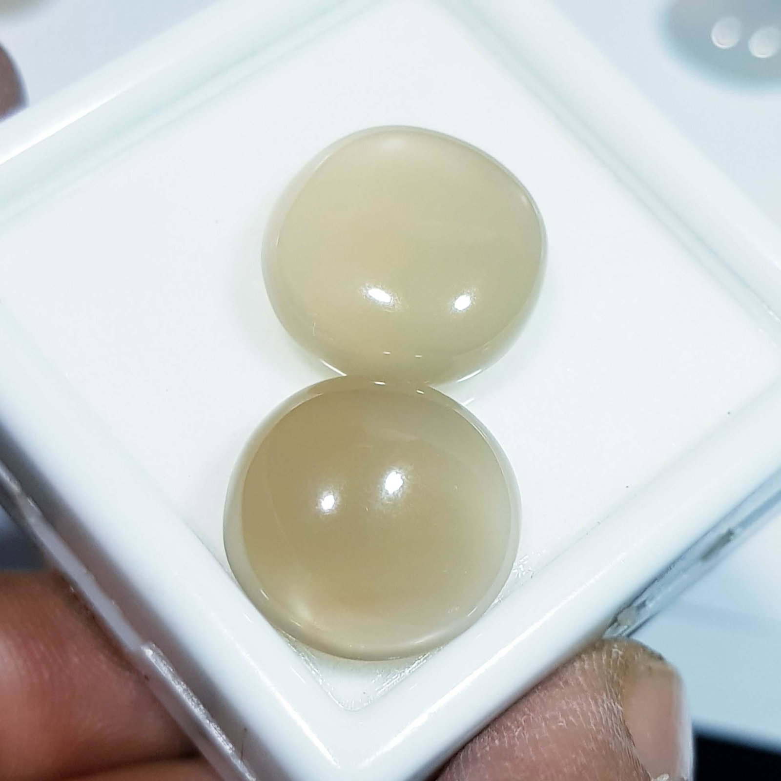 21.03 ct Natural Chalcedony Pair (1 of 4)