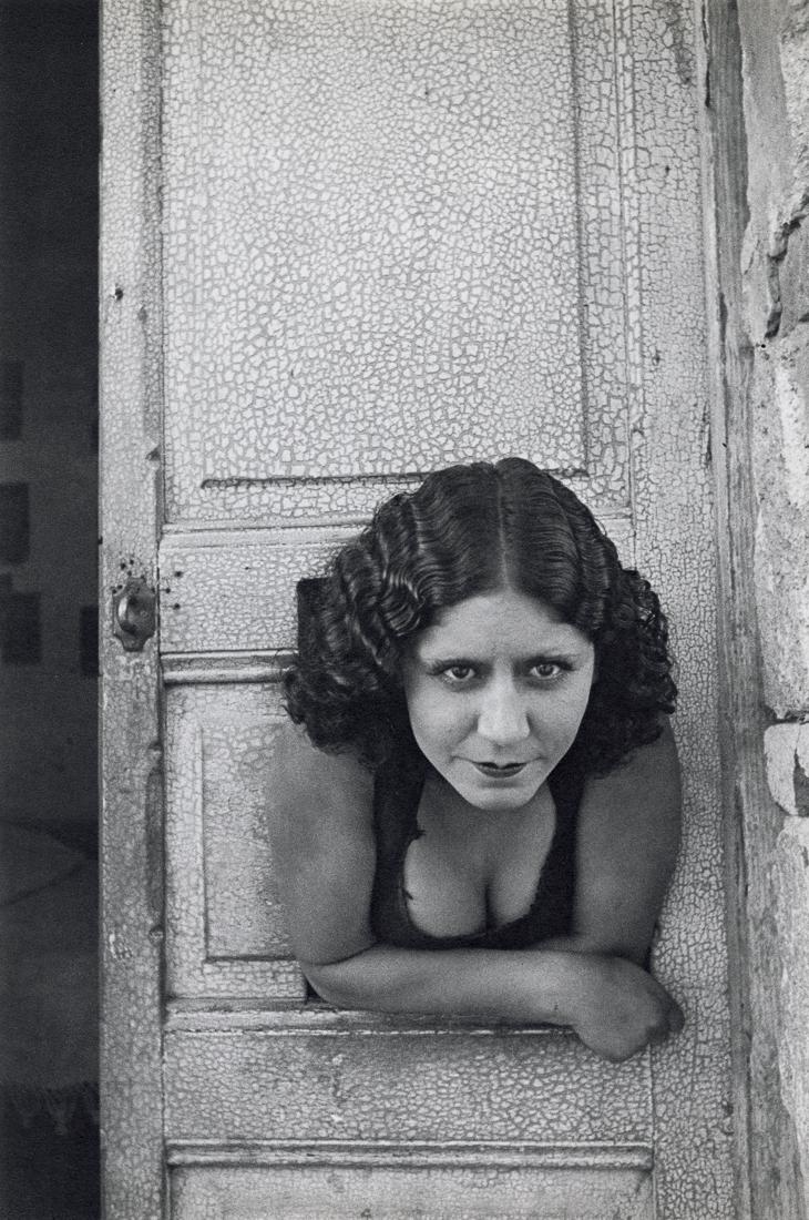 HENRI CARTIER-BRESSON - Mexican Prostitute, 1934: Artist: Henri Cartier-Bresson Title: Mexican Prostitute, 1934 Medium: Sheet Fed Gravure, 1952, France Dimensions: 9x13.5" Description: Heat Wax Mounted on 12x16" Conservation Board Artist Bio: Henri C