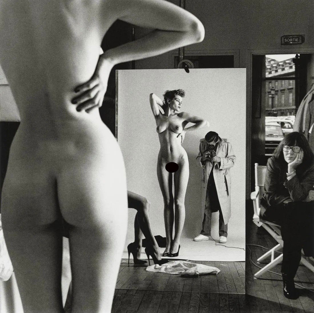 HELMUT NEWTON - Self Portrait with Wife and Models (1 of 2)