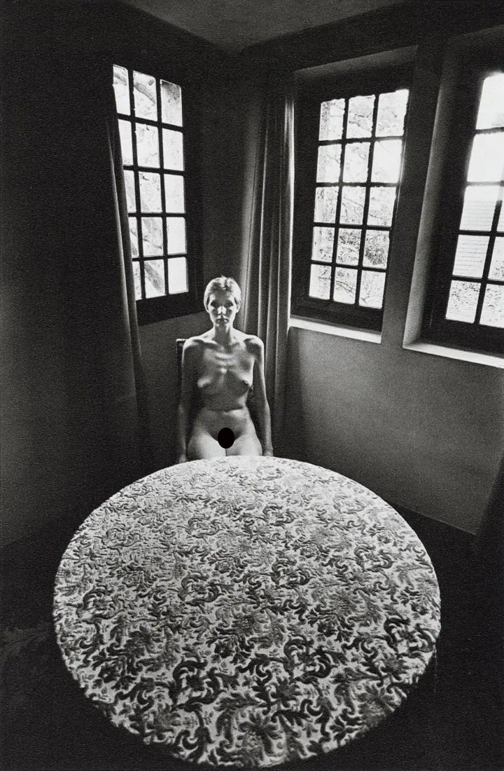 JEANLOUP SIEFF - Female Nude in Empty Room, 1976: Artist: Jeanloup Sieff Title: Female Nude in Empty Room, Paris, 1976 Medium: Gravure, 1983, Germany Dimensions: 5.8x8.85" Description: Heat Wax Mounted on 8.5x11" Conservation Board Artist Bio: Jeanlo