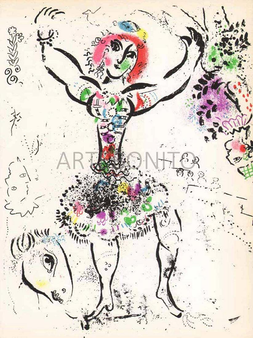 Chagall original Lithograph vol 1, La jongleuse, 1960 (1 of 1)