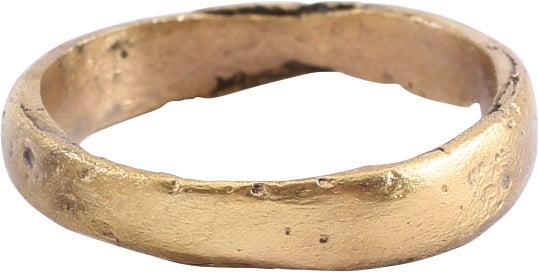 RARE VIKING WOMAN'S WEDDING RING, 9TH-11TH CENTURY, SZ 6 1/4 (1 of 4)