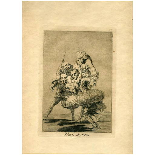 Goya Etching. The Caprices, 1937 Edition. Plate 77 'what One Does To