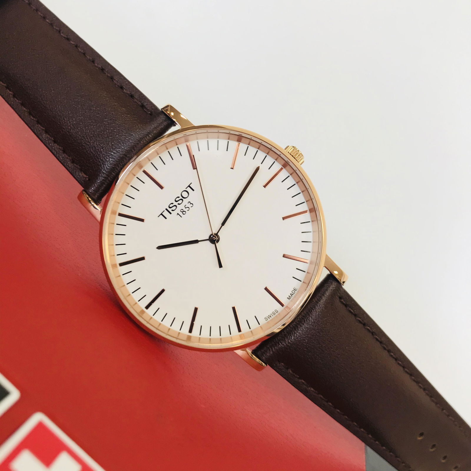 Tissot everytime shop rose gold