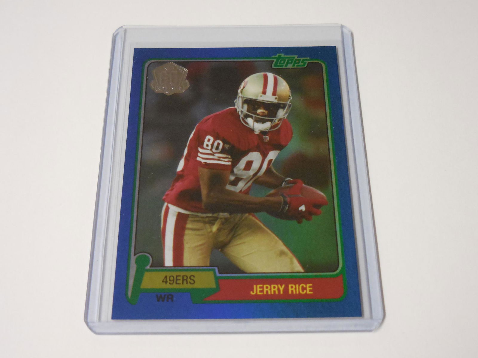 15 TOPPS JERRY RICE 60TH BLUE HOLO (1 of 2)