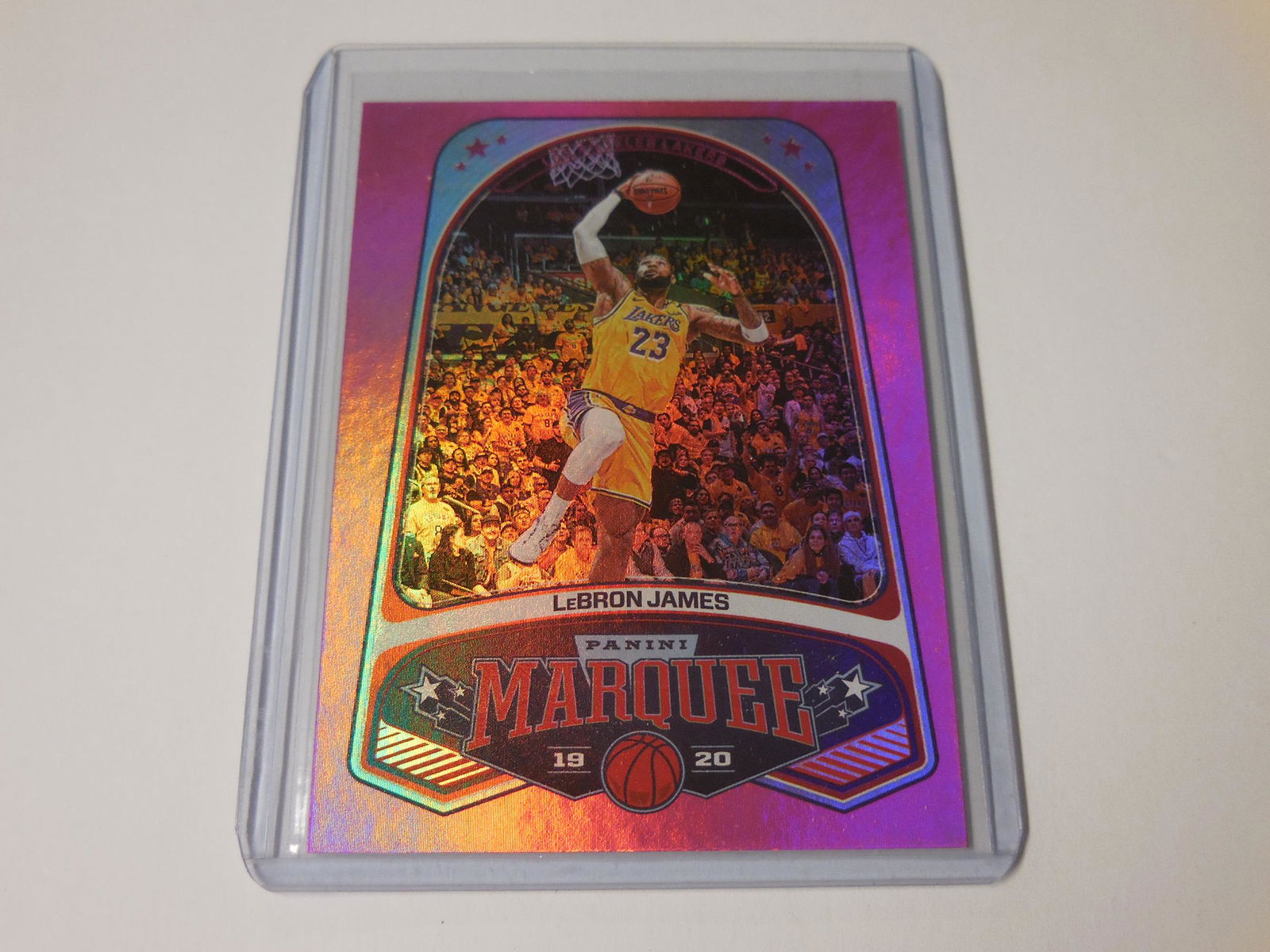 19-20 MARQUEE LEBRON JAMES PINK HOLO (1 of 2)