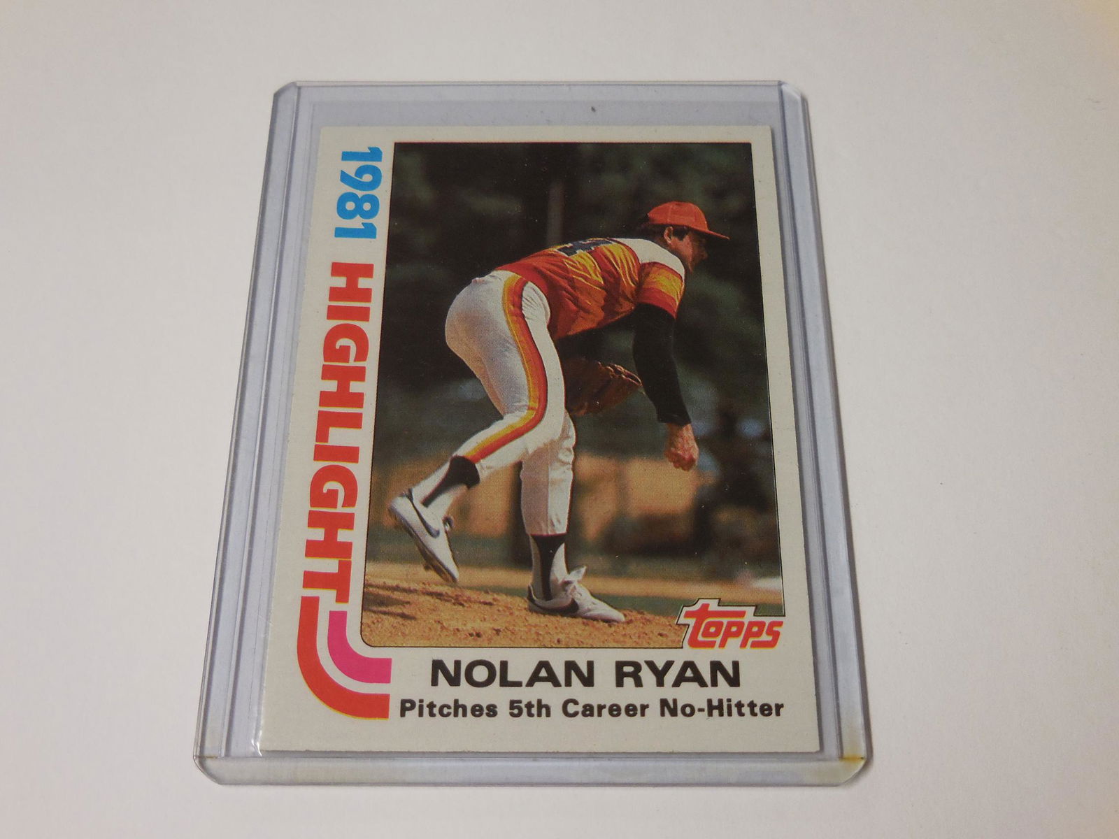 1982 TOPPS NOLAN RYAN 1981 HIGHLIGHT (1 of 2)