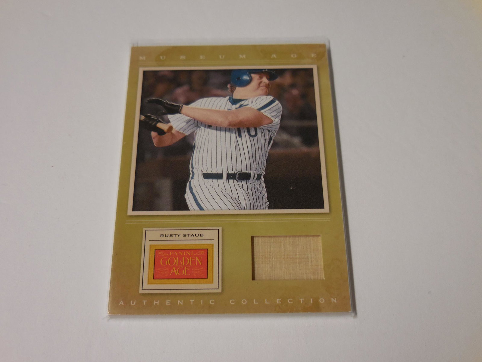 12 PANINI RUSTY STAUB GAME USED BAT: 2012 PANINI GOLDEN AGE RUSTY STAUB GAME USED BAT CARD THIS IS A WONDERFUL CARD FOR ANY COLLECTOR! PLEASE VIEW THE PHOTO(S) TO HELP DETERMINE THE CONDITION OF THIS ITEM BUT I DO MY BEST TO LIST AN APPR