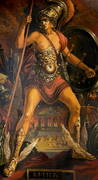 Oil painting Athena Alexander Arkadievich Litvinov (1 of 9)