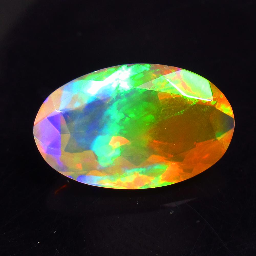 3.43 Ctw Natural Multi-Color Fire Opal Oval Cut (1 of 2)