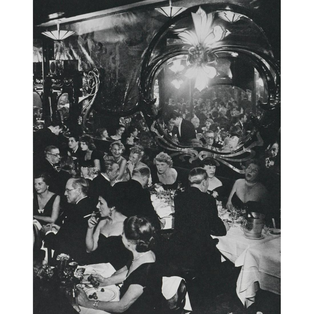 BRASSAI - Gala Soirée at Maxim's, 1946: Artist: BRASSAI Print Title: Gala Soirée at Maxim's, 1946 Medium: Sheet-fed Gravure Printing Date: 1960's Printed in Switzerland Image size approx. 7.75 x 6 inches Brassai, pseudonym of Gyula Hal