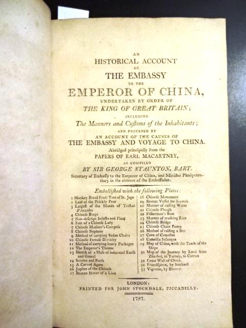 1797 Staunton Embassy to China Plates Maps (1 of 6)