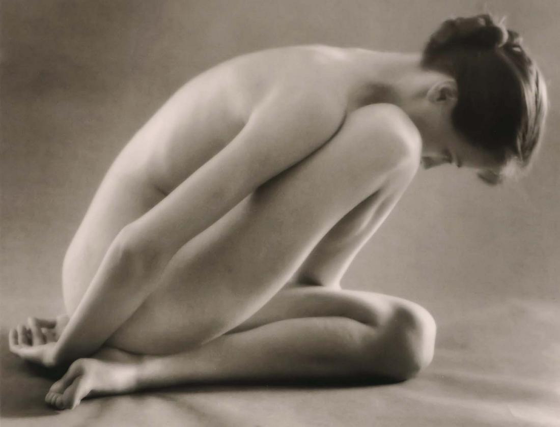 RUTH BERNHARD - Folding, 1962: Artist: RUTH BERNHARD Print Title: Folding, 1962 Medium: Authentic Vintage Duotone Photoengraving Printed in USA in 1980s Image Size approx: 7 x 9” Ruth Bernhard (1905 – 2006), was a legen