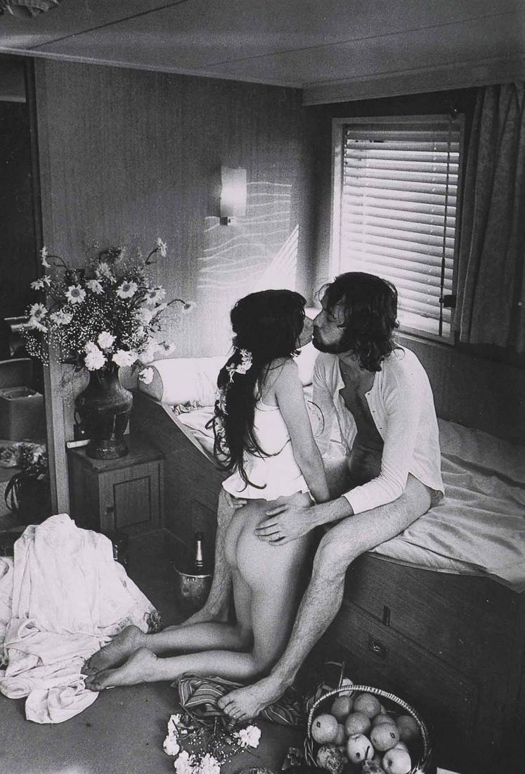 JEAN-FRANCOIS JONVELLE - Untitled, Kissing: Artist: JEAN-FRANCOIS JONVELLE Print Title: Untitled, Kissing Medium: Photoengraving 1980s in France Image size (inches) approx. 10.5 x 7”” Jean-François Jonvelle (1943-2002), was a F