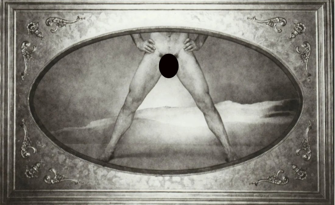 GEORGE PLATT LYNES - Male Nude, 1954: Artist: GEORGE PLATT LYNES Print Title: Male Nude, 1954 Medium: Duotone Photoengraving Printing Date: 1990â€™s Printed in Germany Image Size: approx. 5 x 8.5” George Platt Lynes (1907-1955)