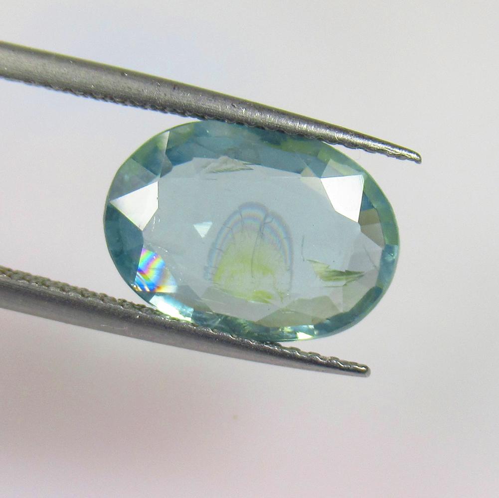 4.01 Ctw Natural Light Blue Kyanite Octagon Cut (1 of 2)