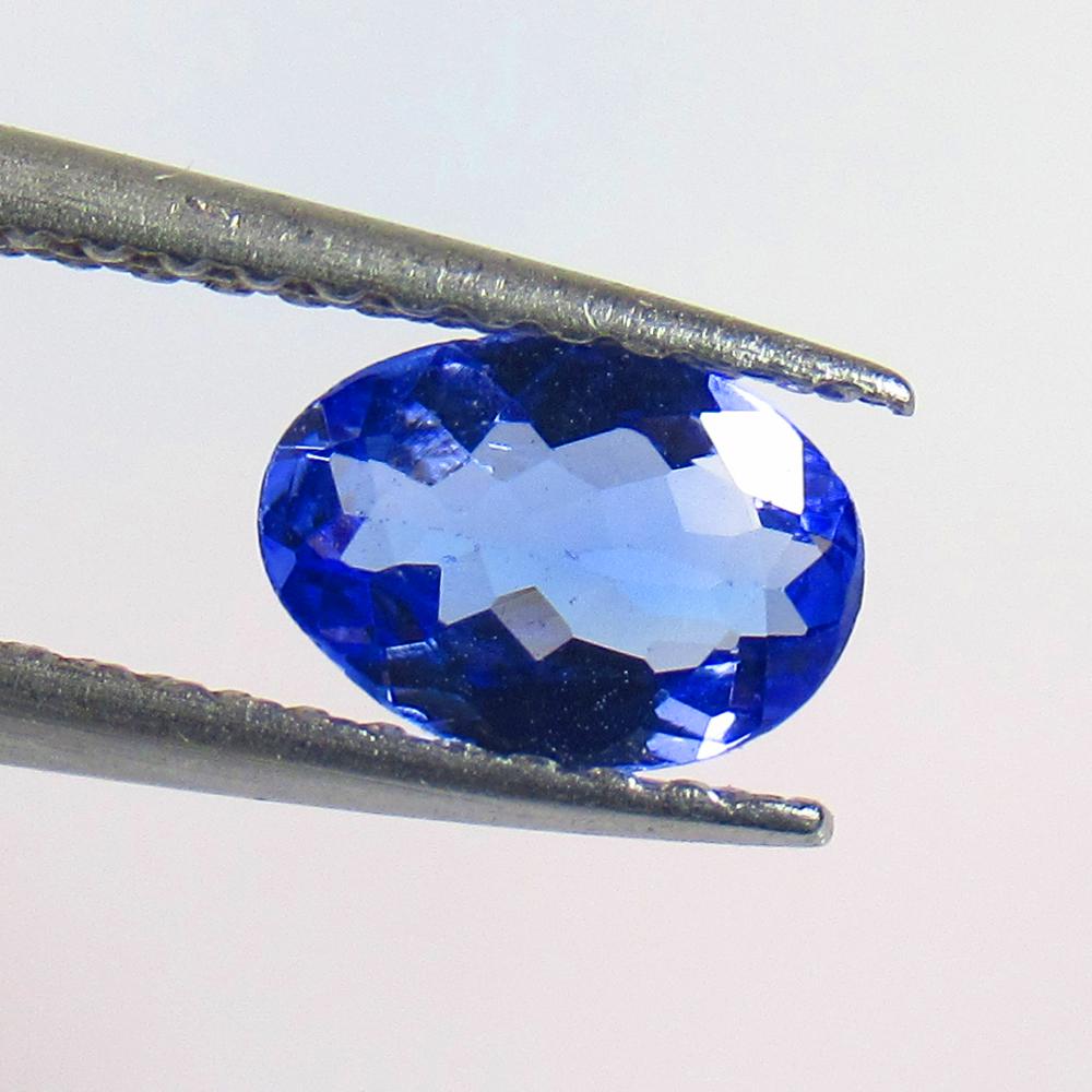 0.56 Ctw Natural Tanzanite Oval Cut: No Reserve! Title: 0.56 Ctw Natural Tanzanite Oval Cut Stone Clarity: VVS Gemstones: Tanzanite Size/Dimensions: 0.56 Carat Weights: 6.80 x 4.80 x 2.50 mm Additional Information: Top Quality Luster / E
