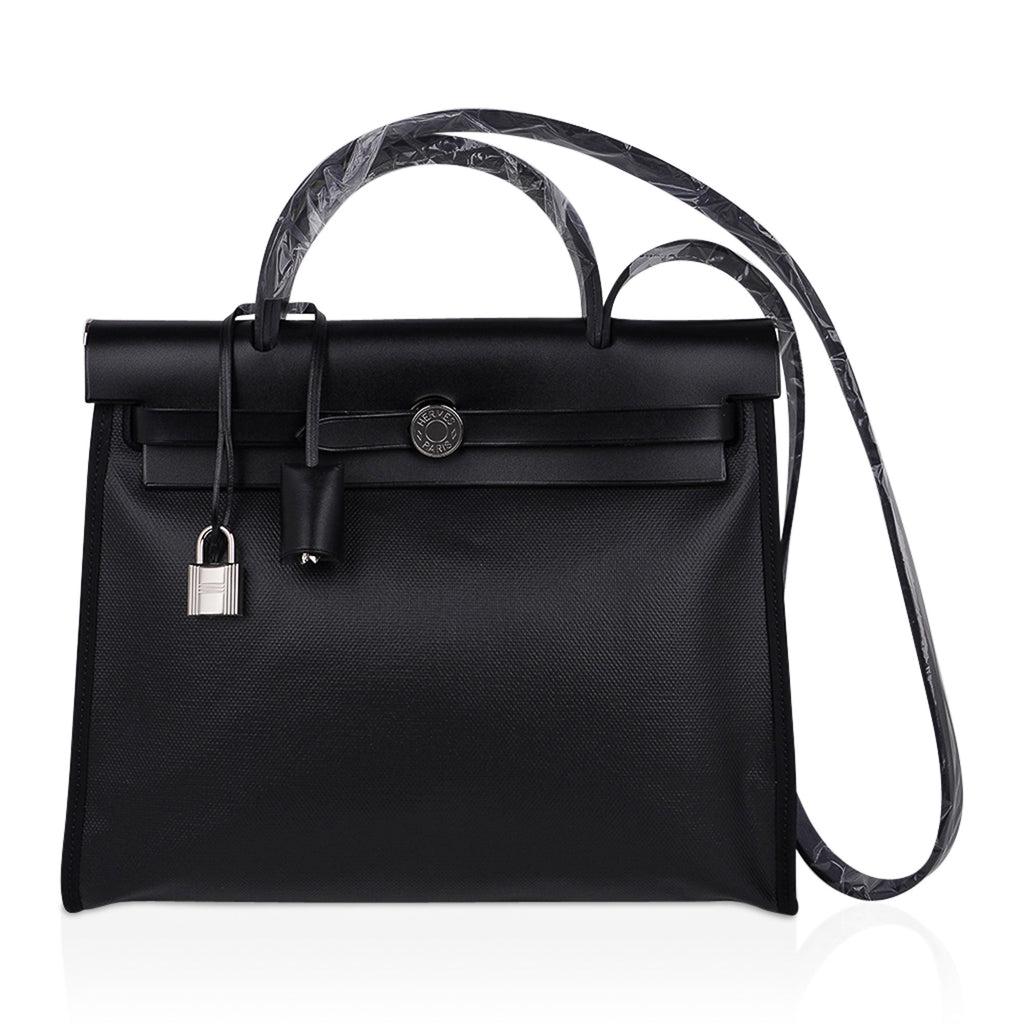 Hermes Herbag Zip Retourne 31 Black Berline / Black Hunter Leather Palladium (1 of 13)