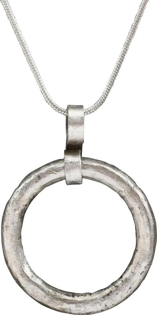 ANCIENT CELTIC PROSPERITY RING NECKLACE C.400-100 BC (1 of 3)