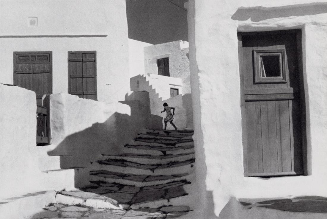 HENRI CARTIER-BRESSON - Sifnos, Greece, 1961: Artist: Henri Cartier-Bresson Title: Sifnos, Greece, 1961 Medium: Photo Litho, 1979, USA Dimensions: 10.35x6.9" Description: Heat Wax Mounted on 11x14" Conservation Board Artist Bio: Henri Cartier-Bre