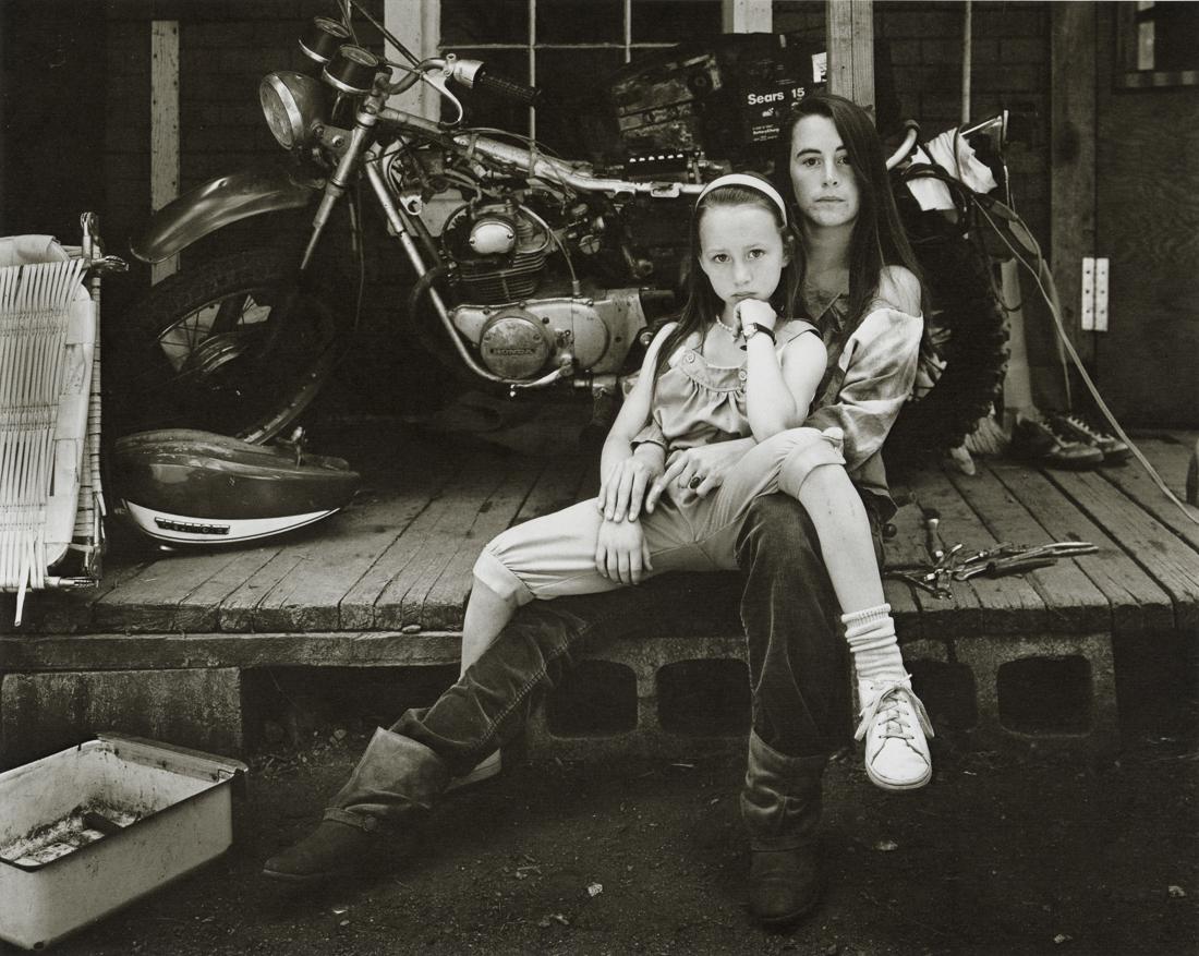 JOCK STURGES - Angela and Gloria, N. California, 1987: Artist: Jock Sturges Title: Angela and Gloria, Northern California, 1987 Medium: Photo Litho, 1991, Italy Dimensions: 8.4x6.7" Description: Heat Wax Mounted on 8.5x11" Conservation Board Artist Bio: J