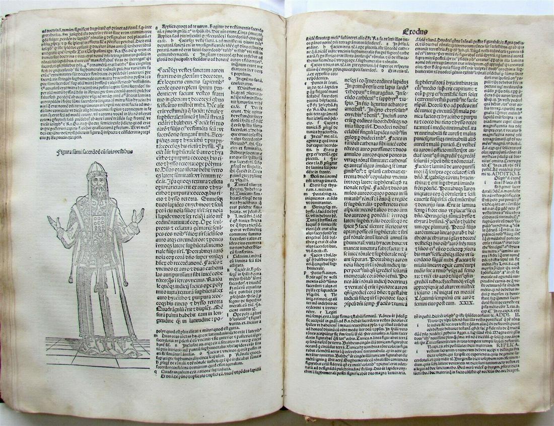 1489 INCUNABLE BIBLE INCUNABULA ILLUSTRATED BIBLIA LATINA antique SCARCE (1 of 12)