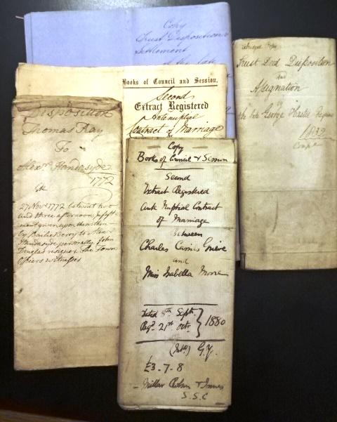 Group of Scottish Legal Documents (1 of 4)