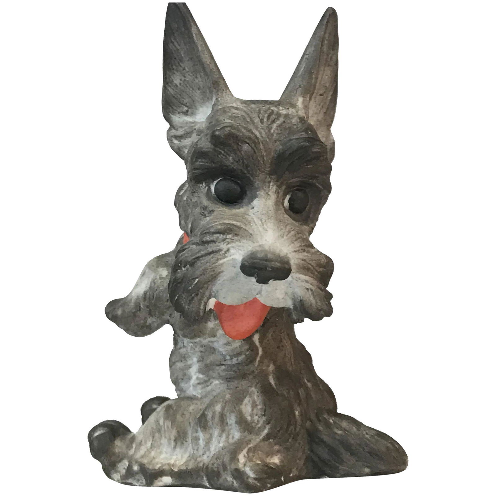 1930s Rosental Pastell Bisque Scottish Terrier Dog 817: This playful Scottish Terrier circa 1930 from Rosenthal Pastell was designed by Max Daniel Hermann Fritz. It is marked on the bottom with the Rosental Pastell printed logo with in an embossed cartouch