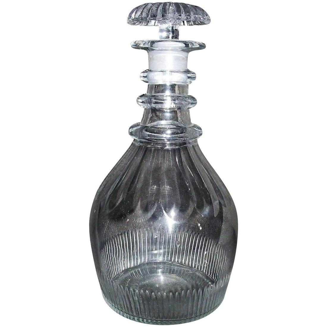 Middle Period of Blown & Cut Glass Decanter Circa 1860's ! (1 of 7)