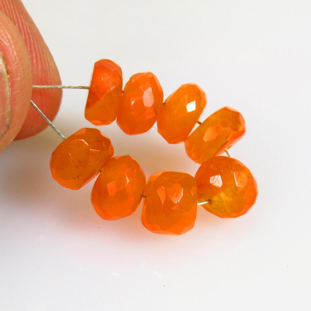 12.77 Ctw Natural 8 Drilled Orange Carnelian Round Beads: No Reserve! Title: 12.77 Ctw Natural 8 Drilled Orange Carnelian Round Beads Stone Clarity: Semi-Transparent Gemstones: Natural Carnelian Beads Size/Dimensions: 12.77 Carat Weights: 6.50 - 7.10 mm / 8 