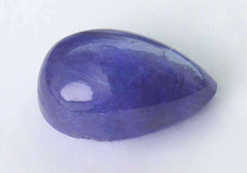 2.15 cts Natural Tanzanite: No Reserve! Title: 2.15 cts Natural Tanzanite Additional Information: Gemstone : Natural Tanzanite Shape and cut : Pear Cabochon Weight : 2.15 carats Measurements : 9x6 mm Color : Brown Transparency :