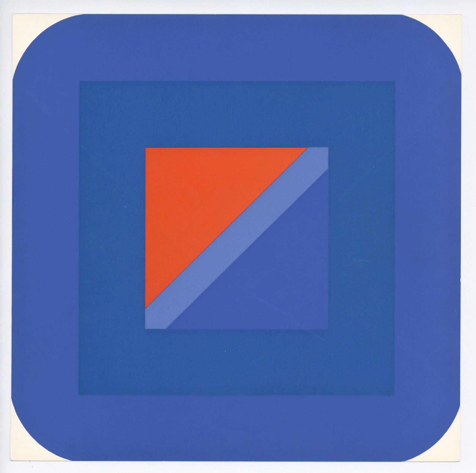 Georg Karl Pfahler serigraph "Metro Blau" 1967 (1 of 1)