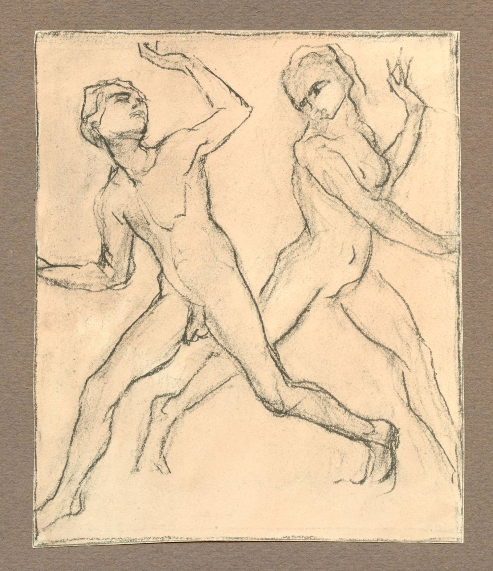 Franz Marc "Freed" 1917: Medium: collotype (after the drawing). The German title is Befreit. Printed in 1917 and published in Munich in an edition of 110 by Franz Hanfstaengl for the rare "Stella Peregrina" portfolio. Image s