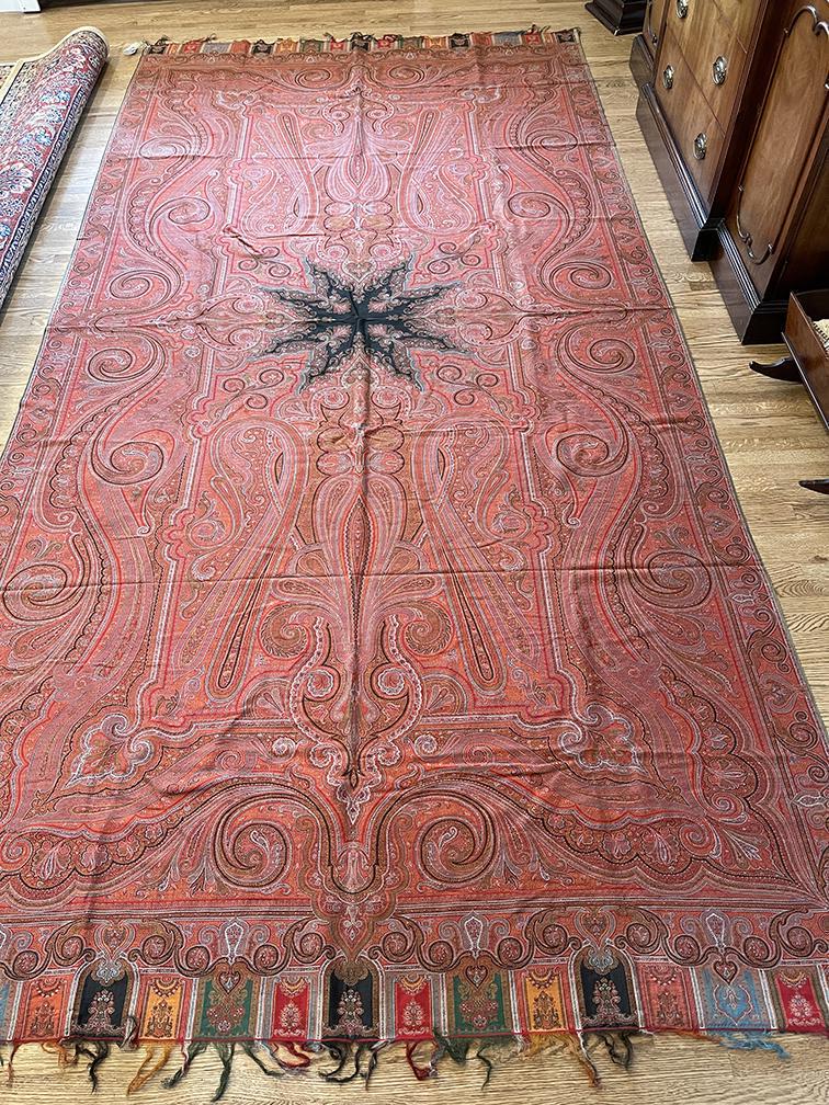 Antique Paisley Shawl 4'10'' X 11'1'' (1 of 8)