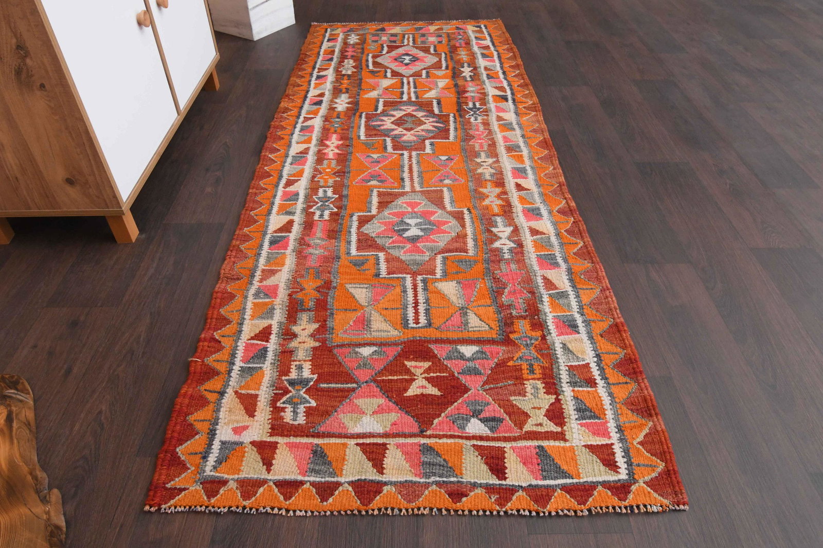 3.0x7.5 Ft Turkish runner rug, Antique rug, Oushak runner (1 of 10)